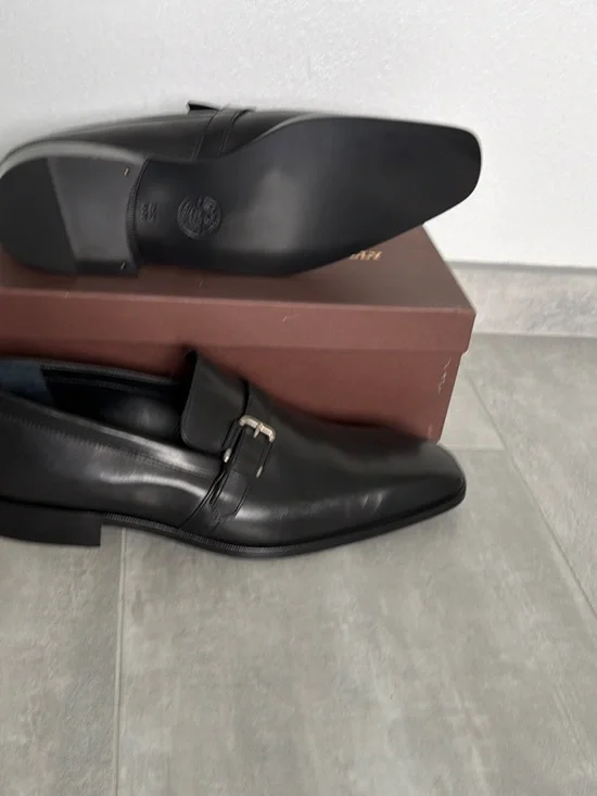 Bally Black Leather Monk Strap Oxfords - Picture 4 of 7